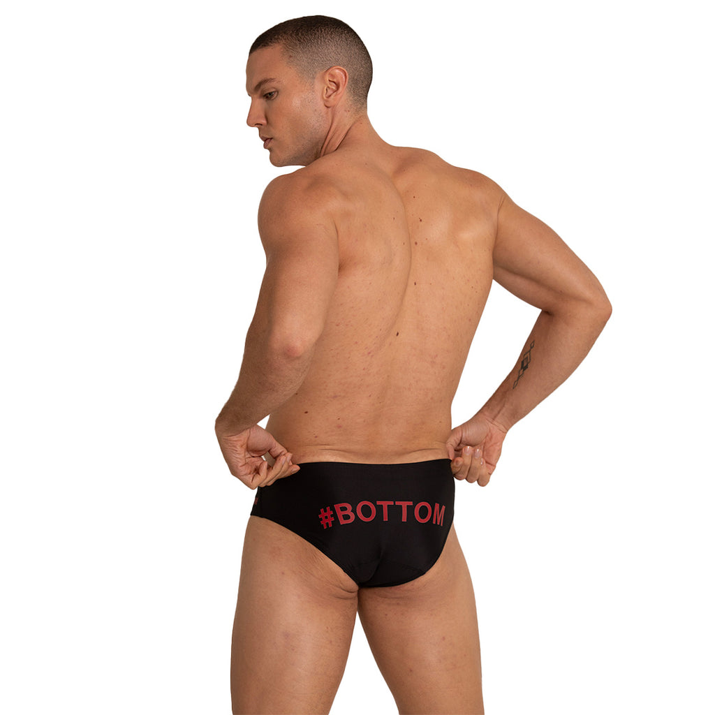 BOTTOM BLACK SWIM BRIEF - Black sexy swimsuit for men