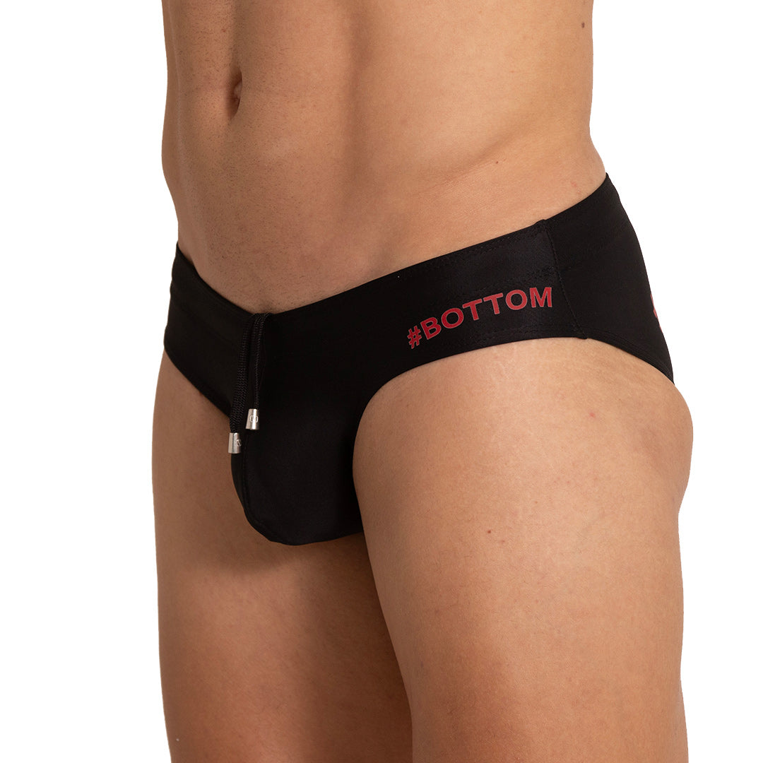 BOTTOM BLACK SWIM BRIEF - Black sexy swimsuit for men