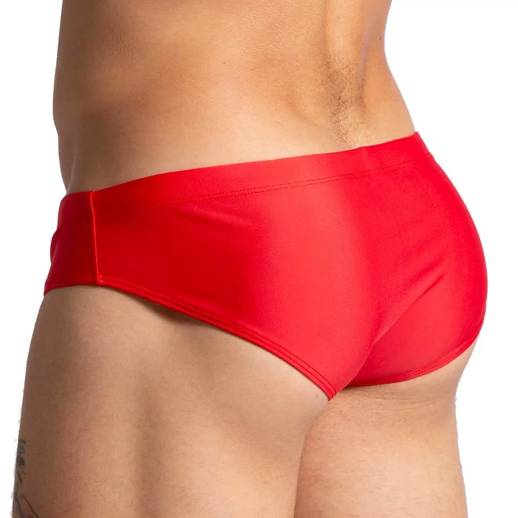 BRAZILIAN RED SWIM BRIEF - Men's red bathing thong 