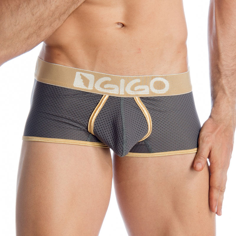 Gigo CAPRIATI GREY Short Boxer Underwear G02107 Size S - DealByEthan.gay loves Gigo Underwear