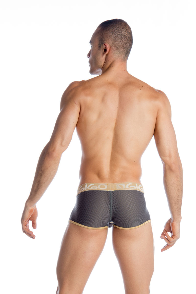Gigo CAPRIATI GREY Short Boxer Underwear G02107 Size S - DealByEthan.gay loves Gigo Underwear
