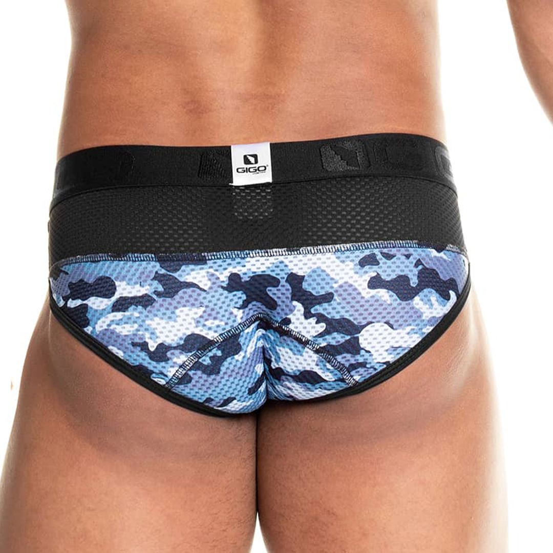 CAMO BLACK BRIEF - Men's camouflage brief
