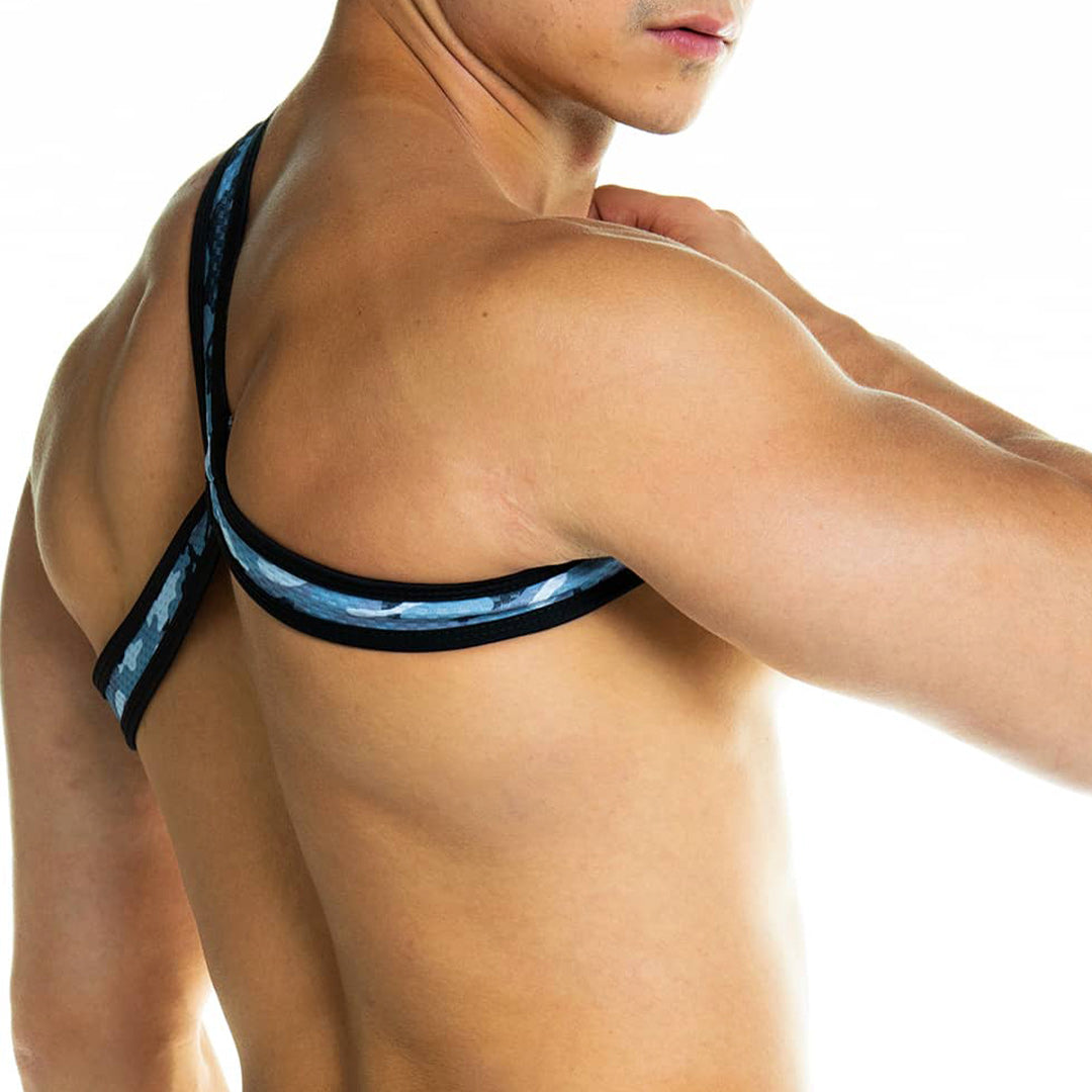 CAMO BLACK HARNESS - Camouflage harness for men