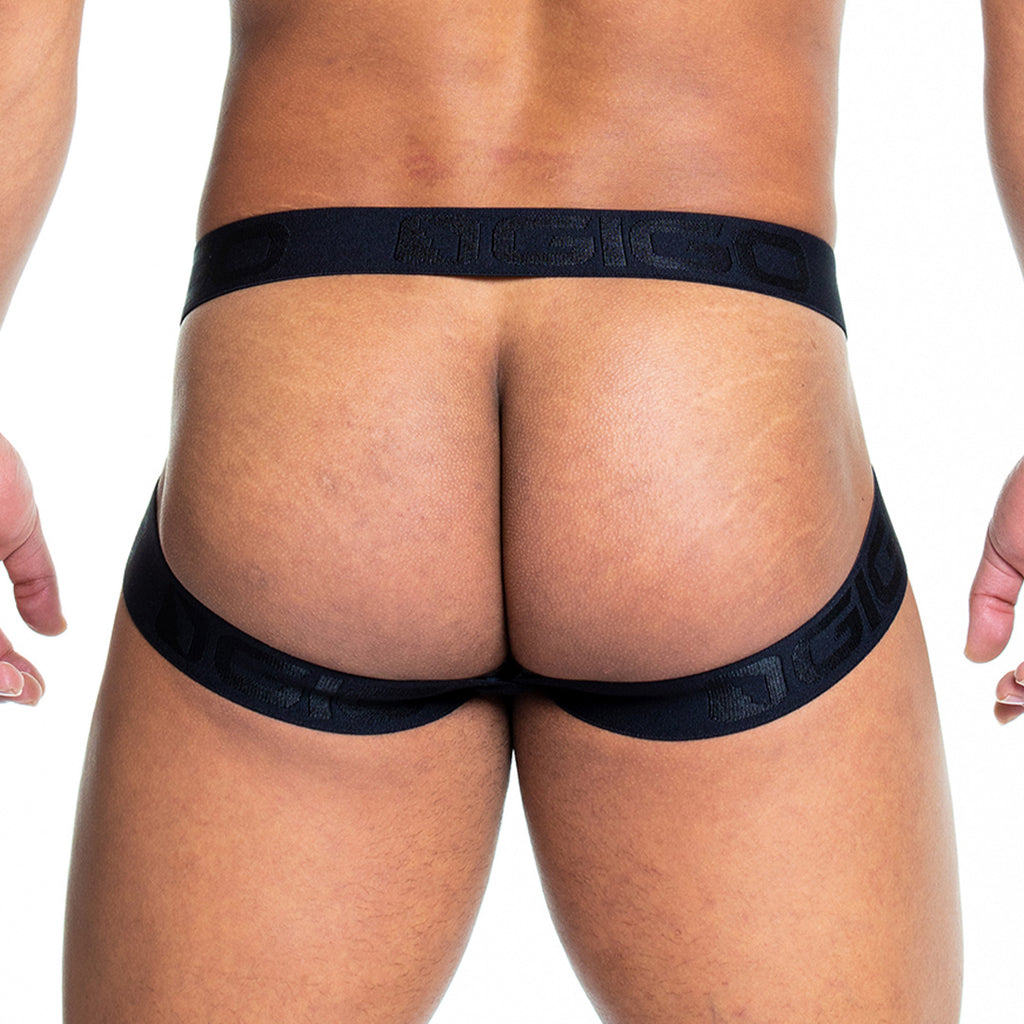 CAMO BLACK JOCKSTRAP - Men's camouflage jockstrap