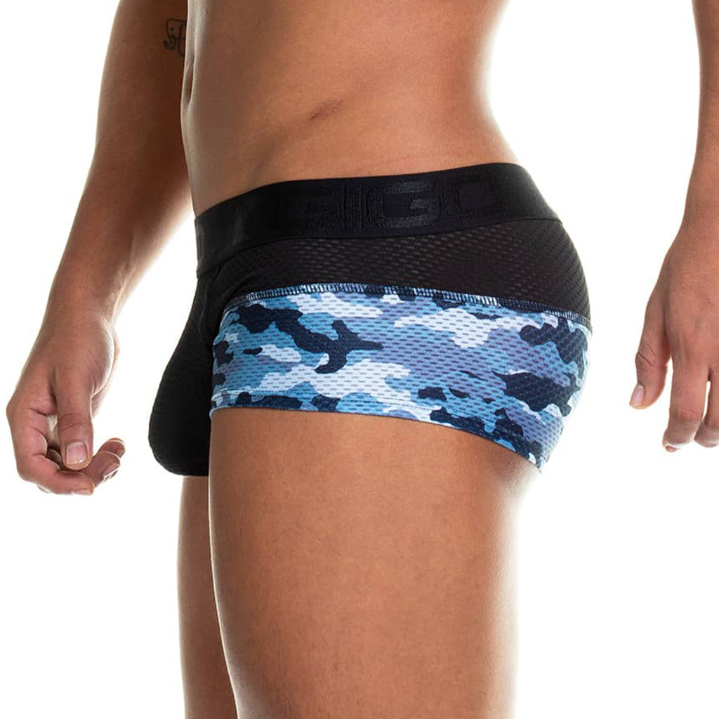 CAMO BLACK TRUNK - Men's camouflage boxer shorts
