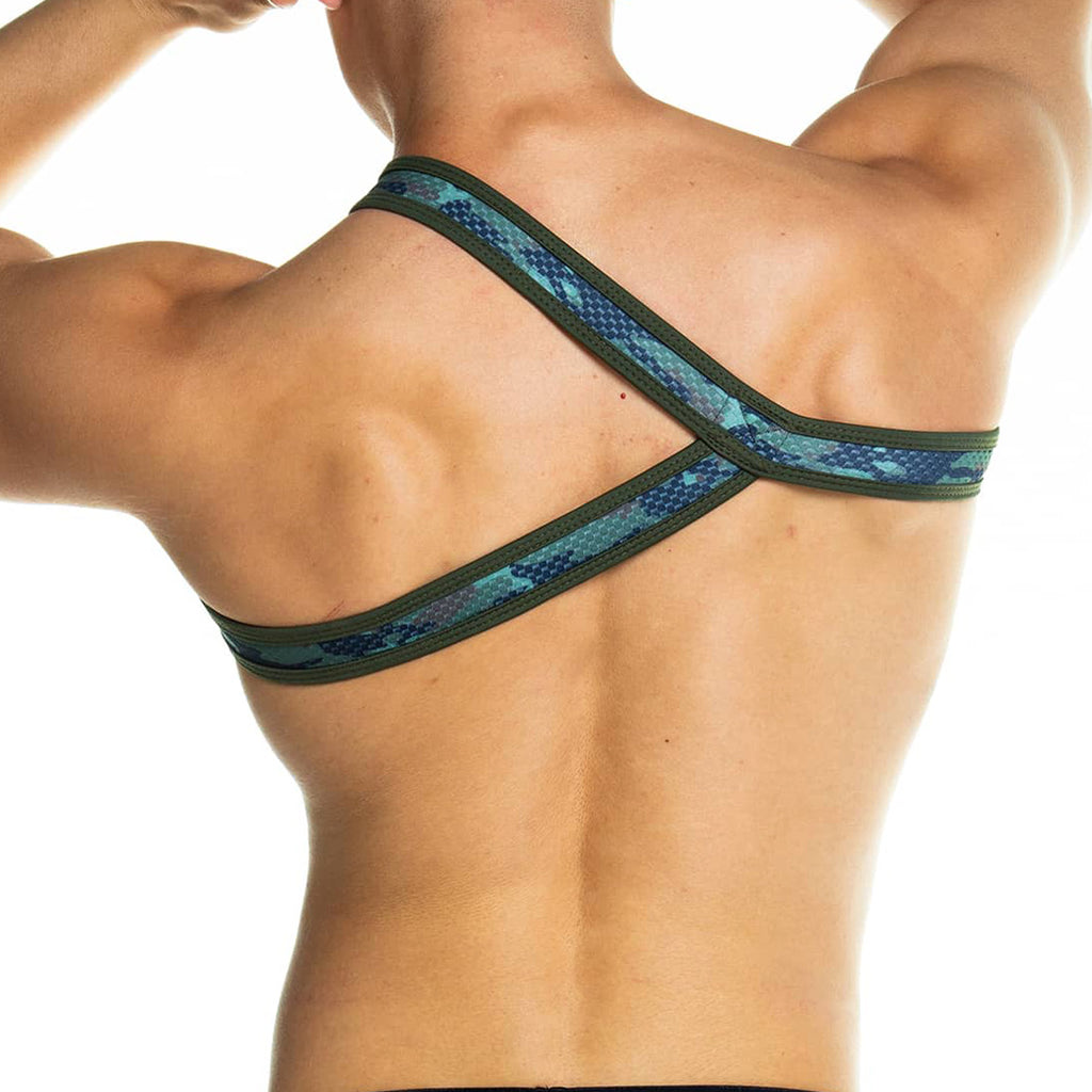 CAMO GREEN HARNESS - Camouflage harness for men