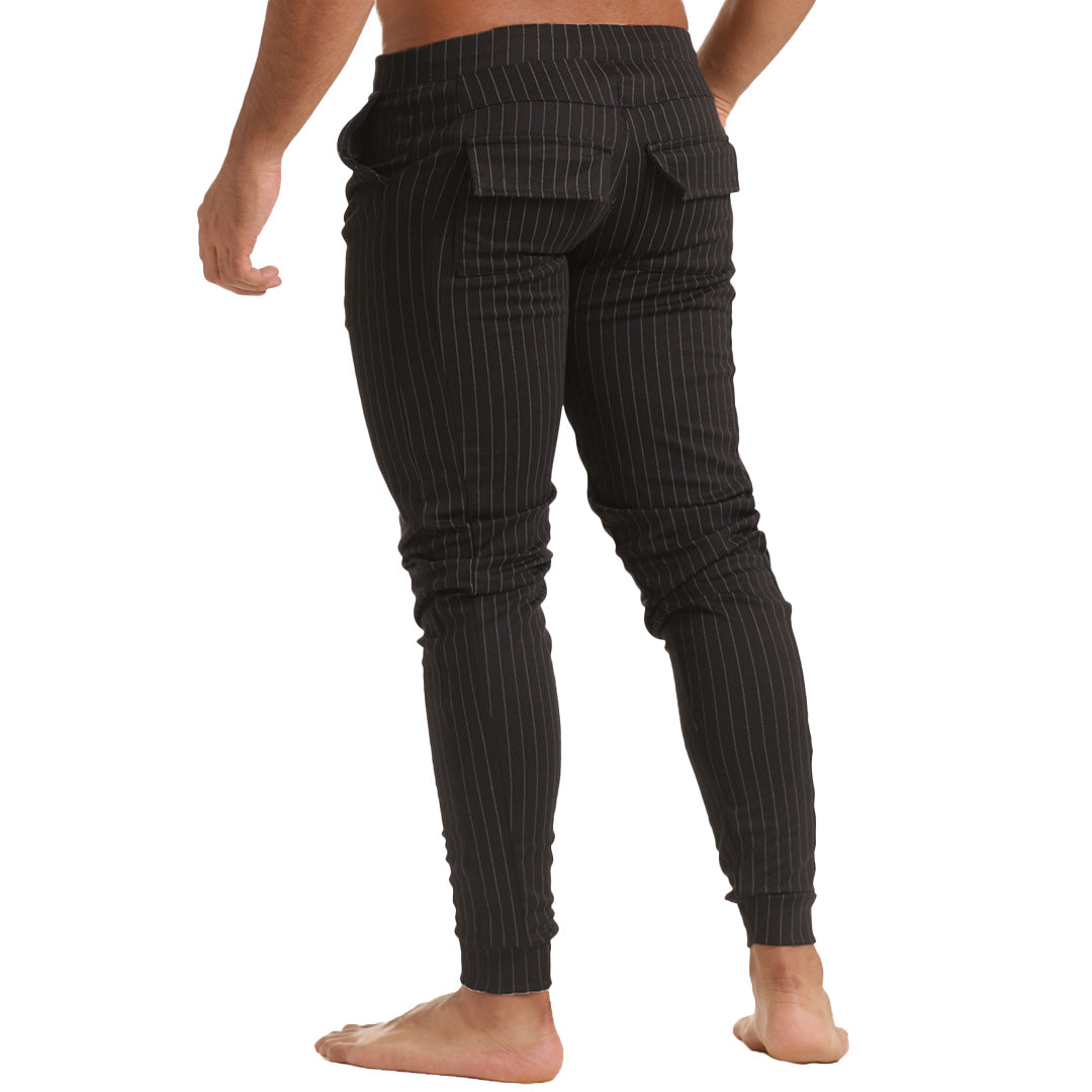CASUAL BLACK SPORTPANTS - Men's black sport pants