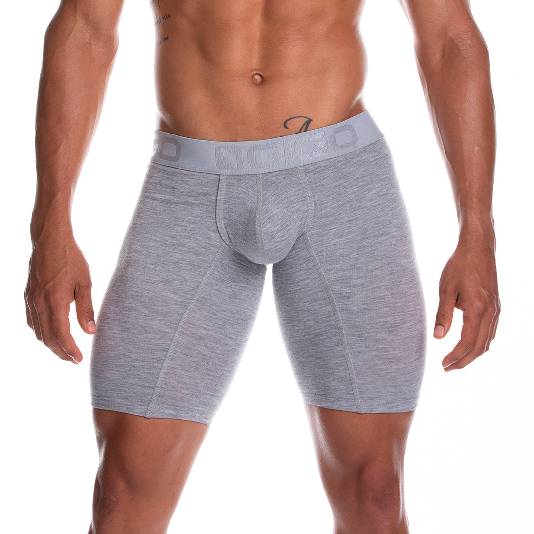 Gigo Cautious Gray Trunk Long - DealByEthan.gay loves Gigo Underwear
