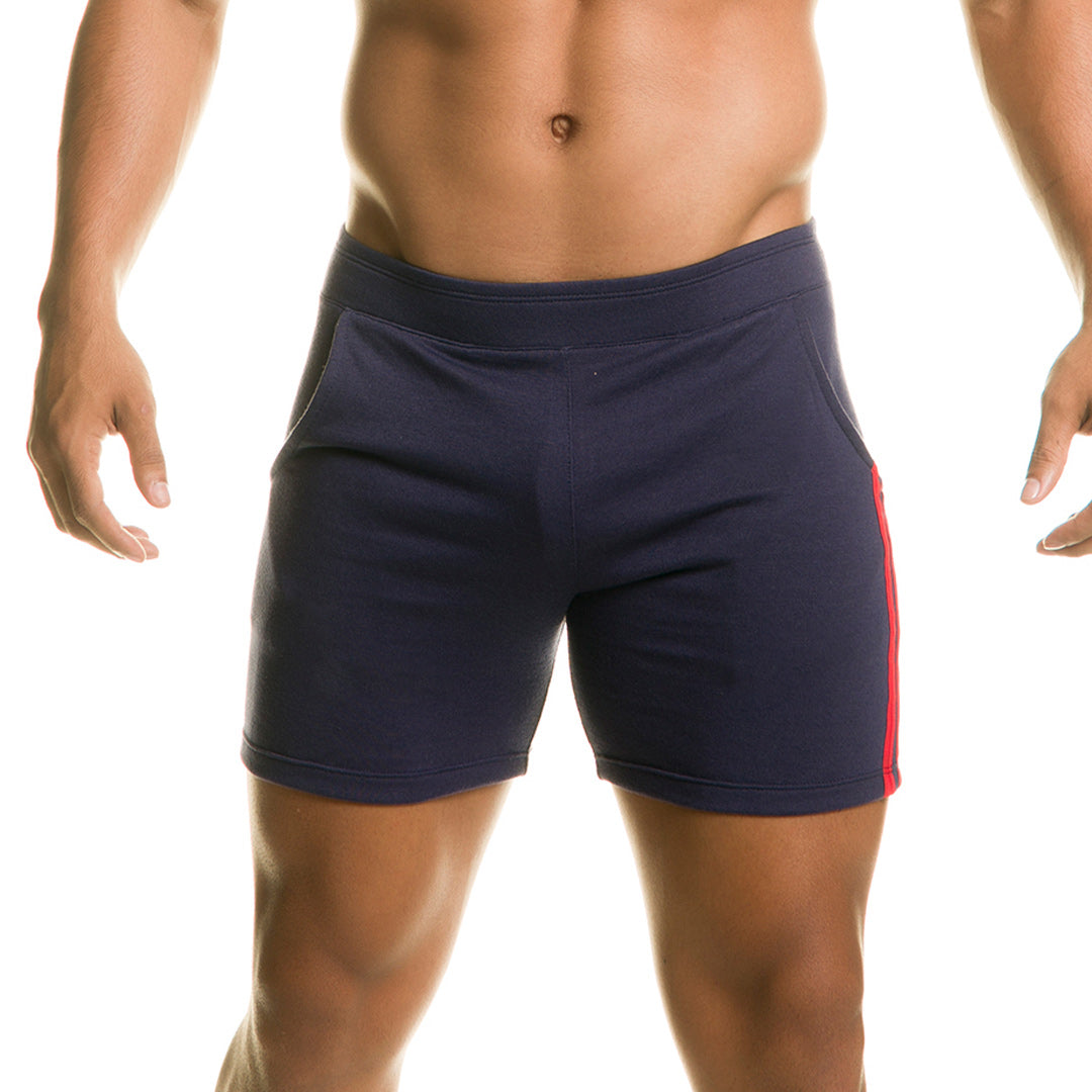 CHARI BLUE SHORT - Men's blue sport shorts