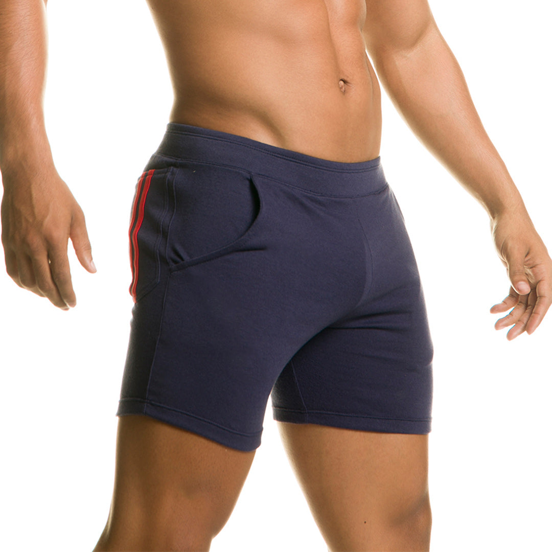 CHARI BLUE SHORT - Men's blue sport shorts