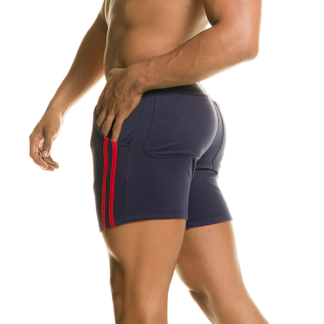 CHARI BLUE SHORT - Men's blue sport shorts
