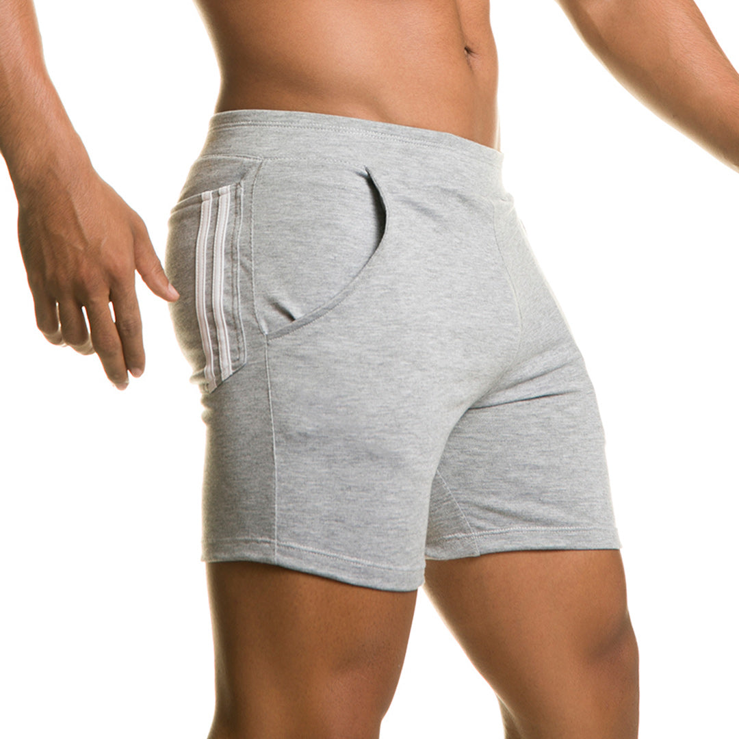 CHARI GRAY SHORT - Men's jasper gray sport shorts