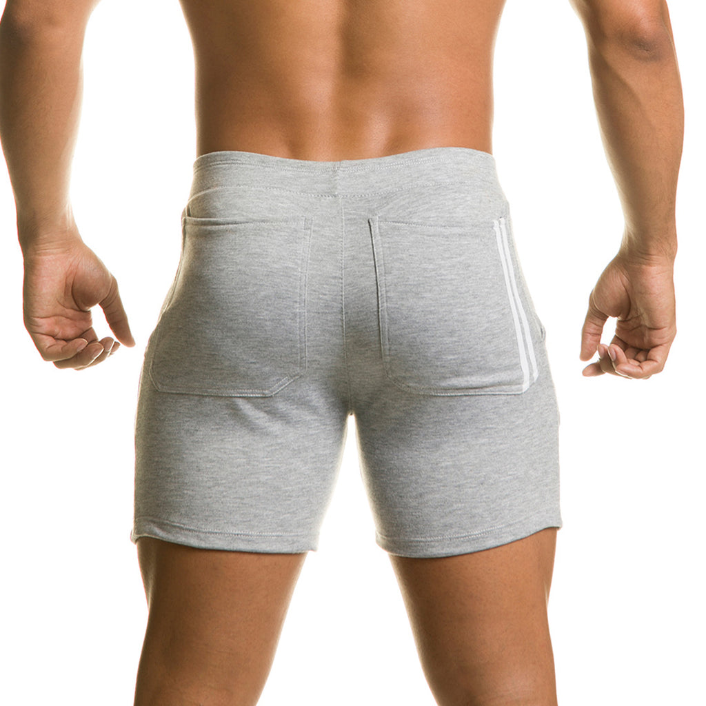 CHARI GRAY SHORT - Men's jasper gray sport shorts