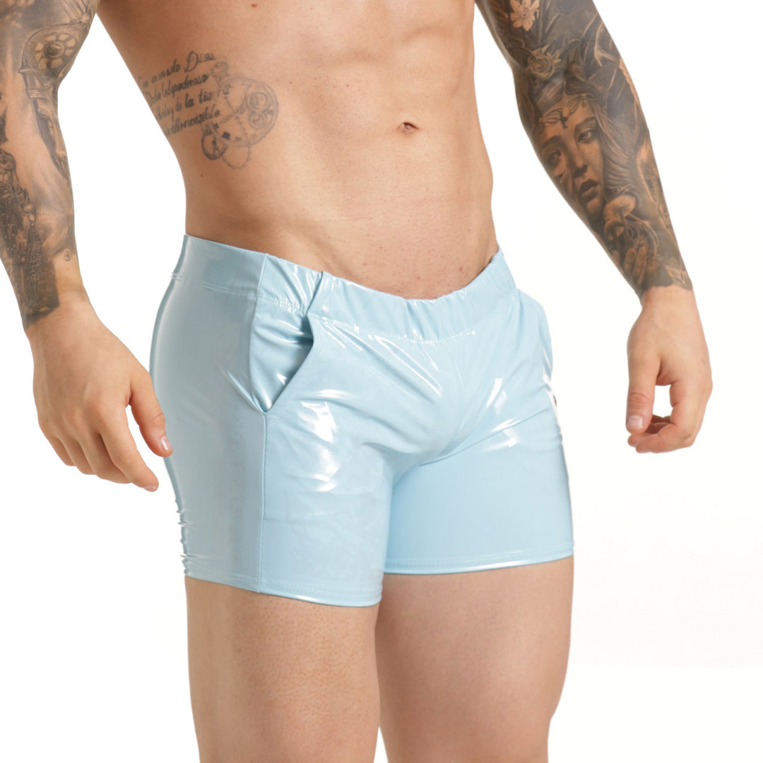 CHAROL BLUE HOTSHORT - Men's blue shorts