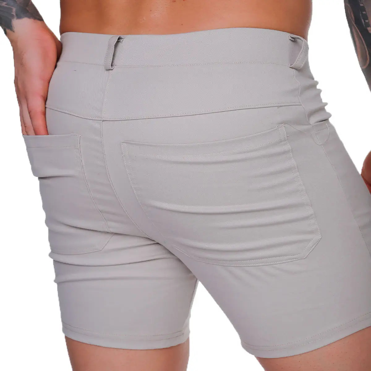 CLASSIC FOREVER BEIGE SHORT - Men's beige shorts