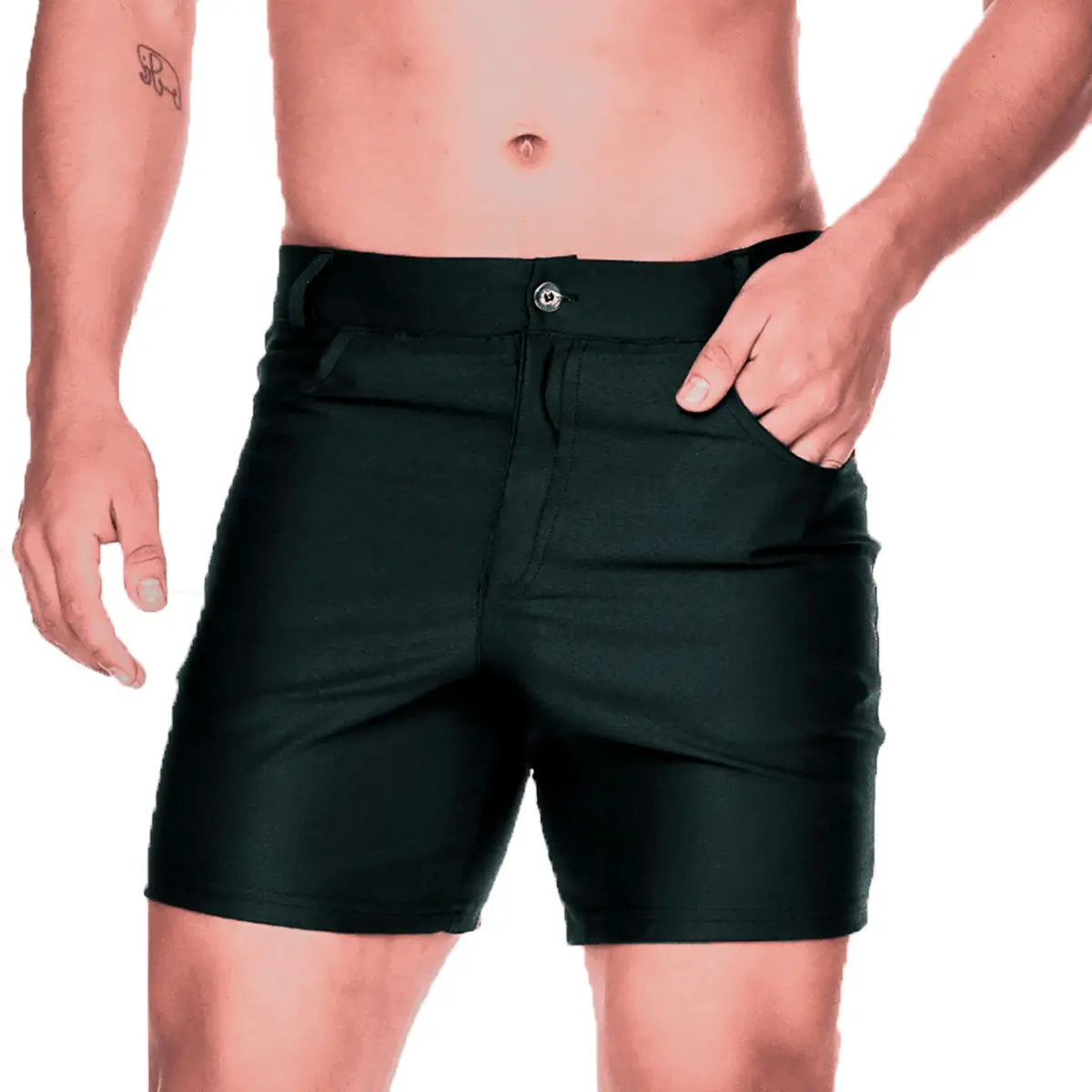 CLASSIC FOREVER BLACK SHORT - Men's black shorts