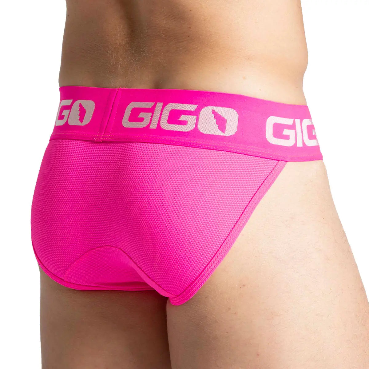 COLORS FUCSHIA BRIEF - Men's fuchsia underwear with cup that allows for enhancement