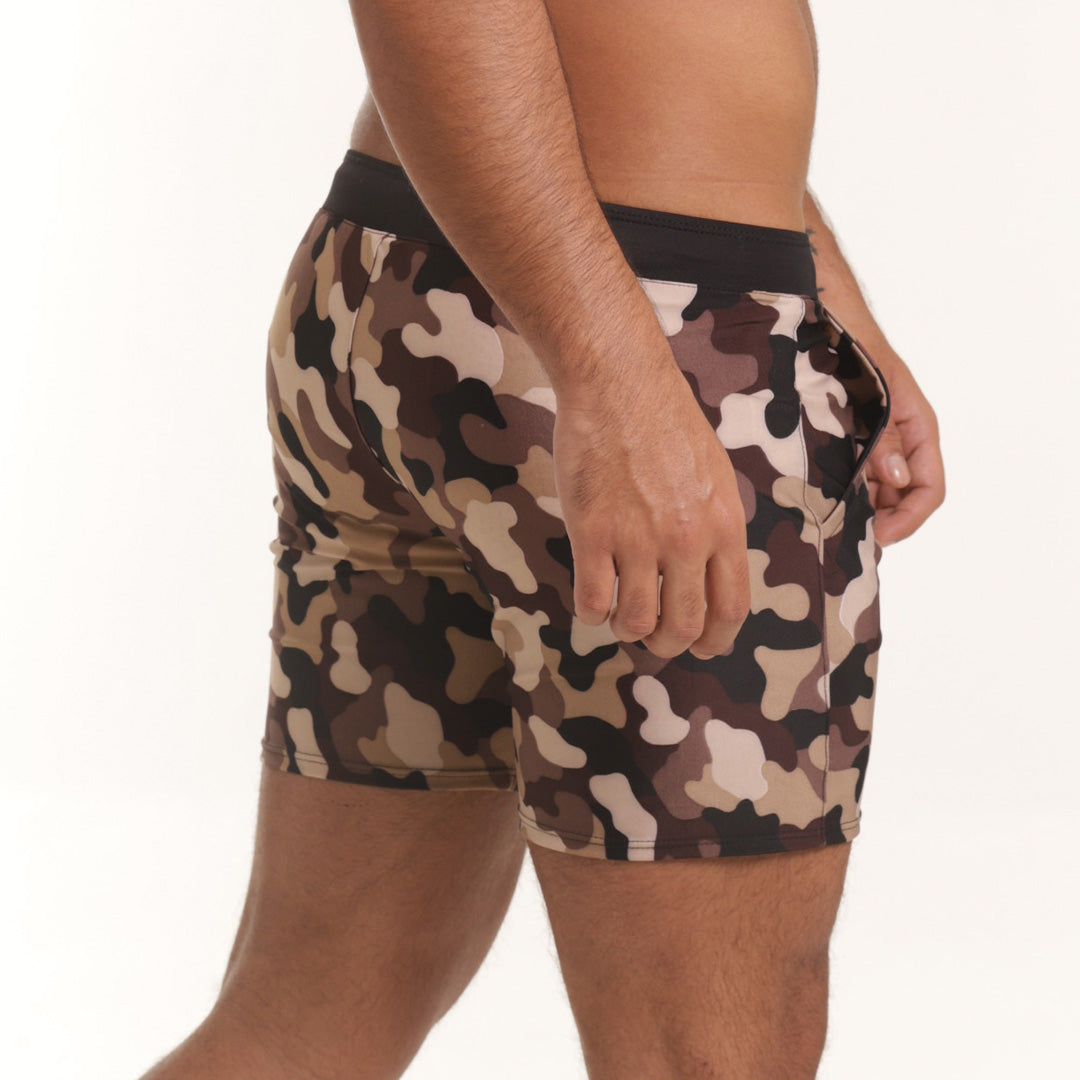 Gigo Combat Brown Beachwear - DealByEthan.gay loves Gigo Underwear