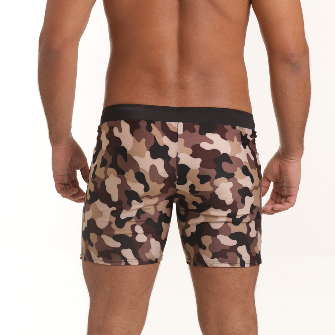 Gigo Combat Brown Beachwear - DealByEthan.gay loves Gigo Underwear