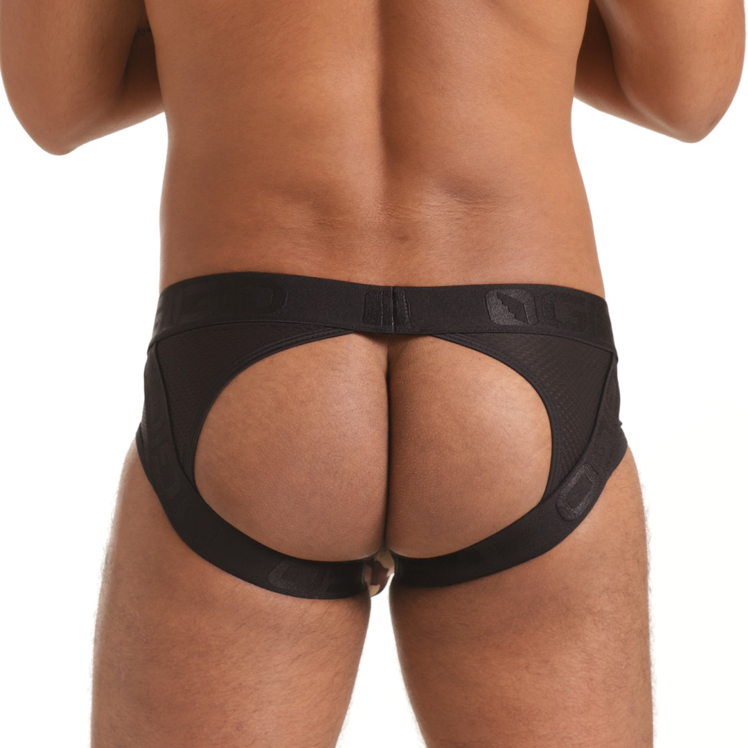 COMBAT BROWN BRIEF JOCKSTRAP - Camouflage print men's underwear, sexy jockstrap for men