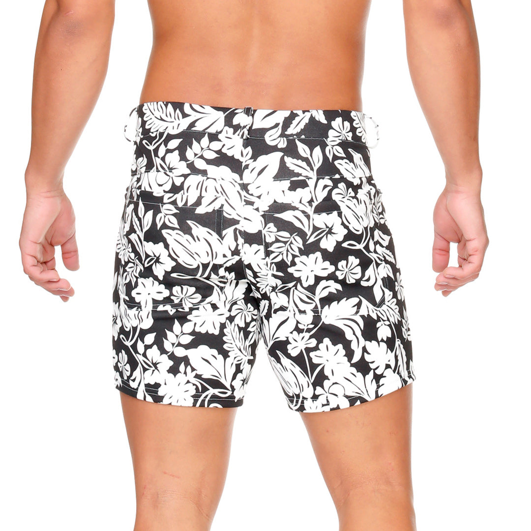 DYNASTY BLACK SHORT - Men's printed shorts