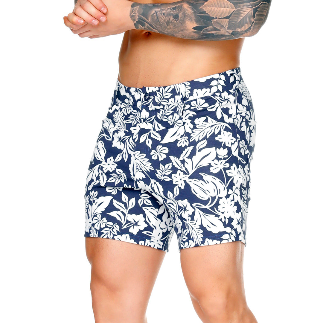 DYNASTY BLUE SHORT - Men's printed shorts