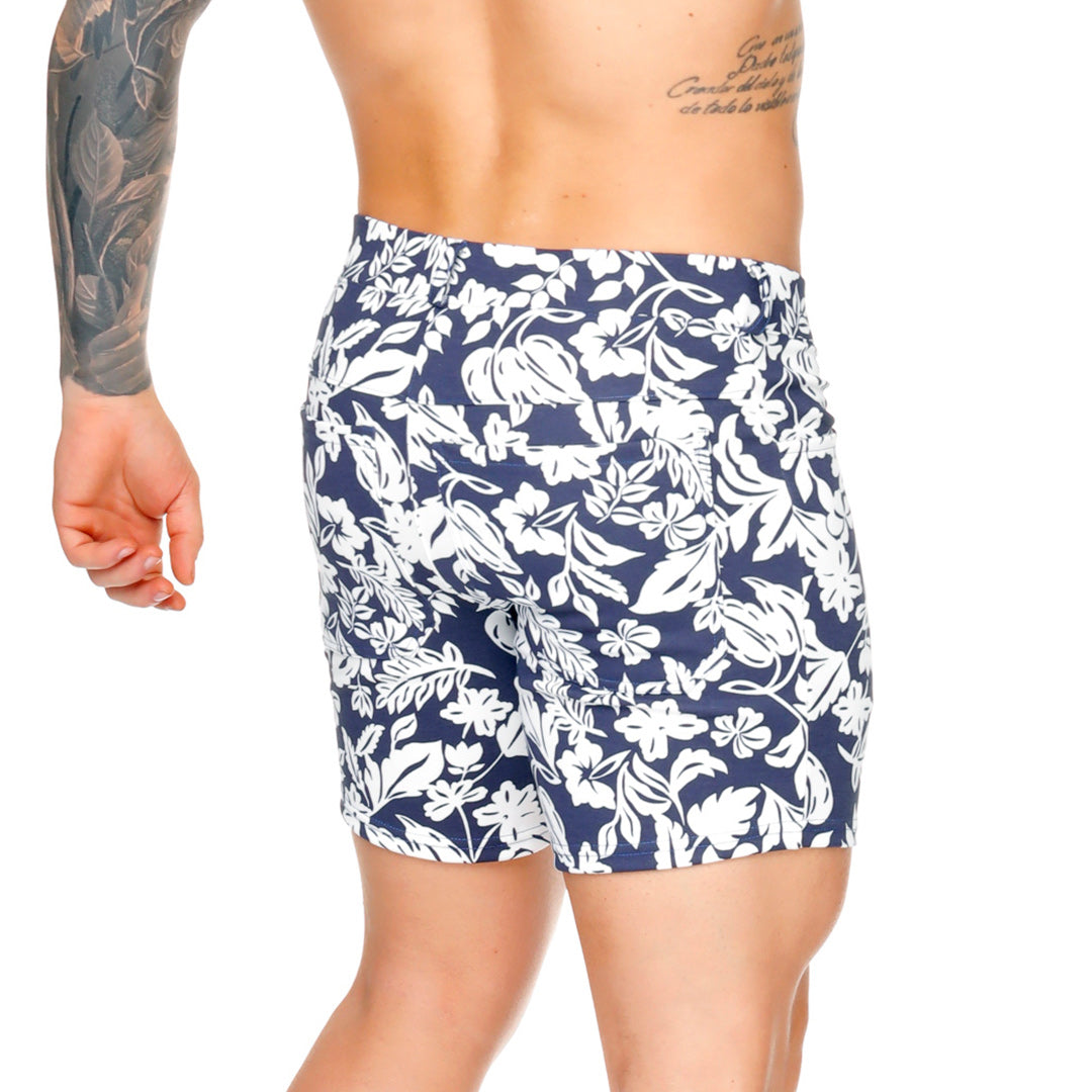 DYNASTY BLUE SHORT - Men's printed shorts
