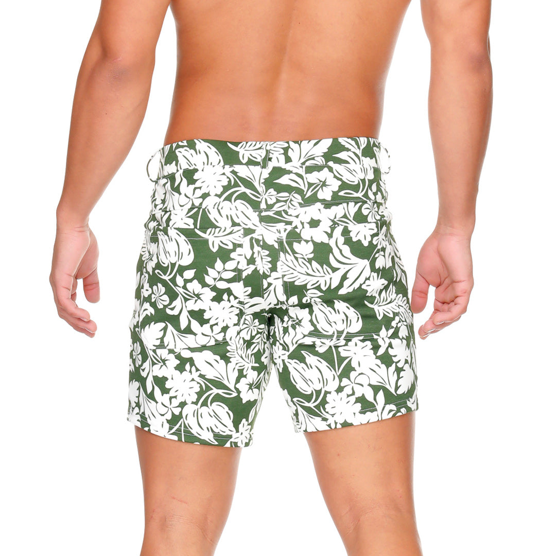 DYNASTY GREEN SHORT - Men's printed shorts