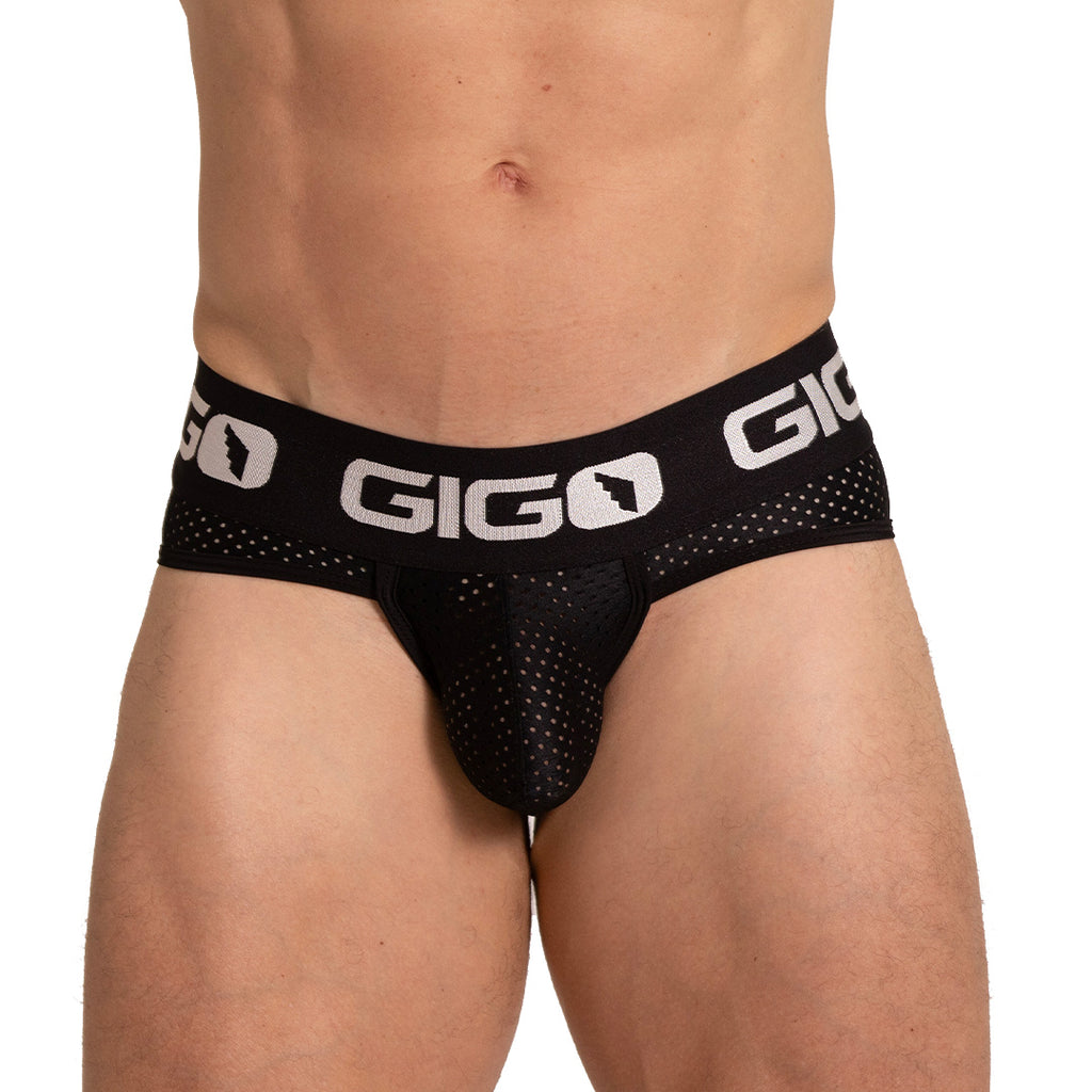 ENERGETIC BLACK BRIEF - Sexy black brief for men