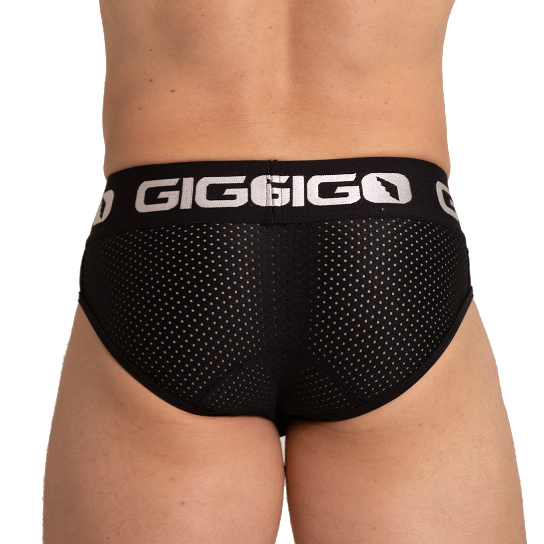 ENERGETIC BLACK BRIEF - Sexy black brief for men