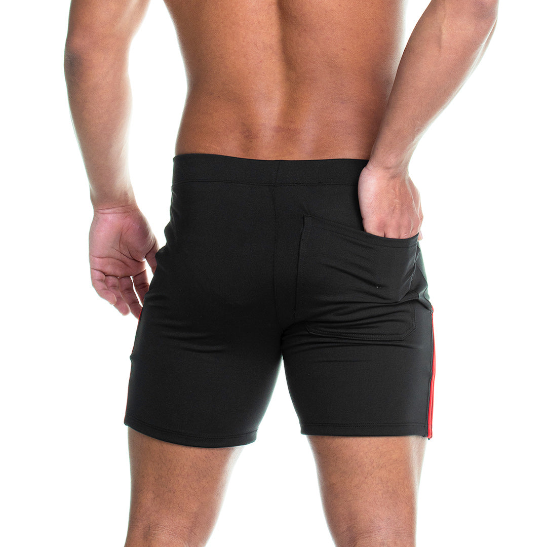 ENERGETIC BLACK SHORT - Men's black shorts