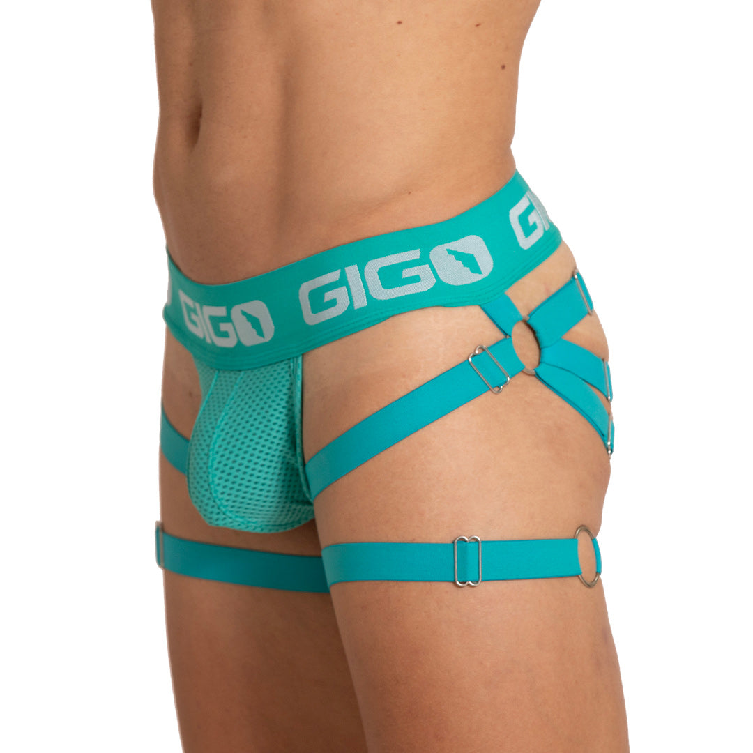 ENERGETIC GREEN JOCK - Green men's underwear, sexy men's jockstrap