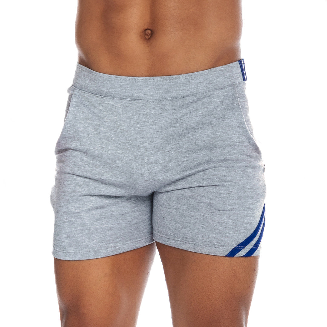 ENERGY GRAY SHORT - Men's jasper gray sport shorts