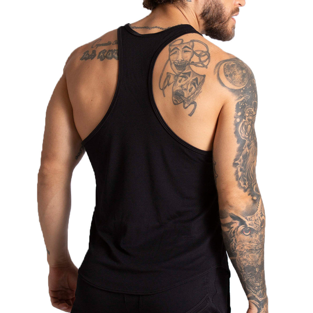 F FETISH BLACK TANK - Sexy men's black t-shirt, sleeveless shirt
