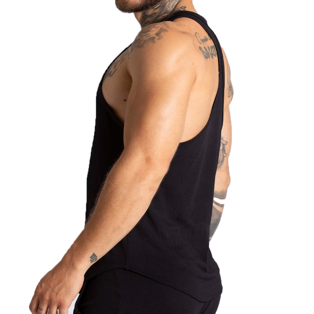 F FETISH BLACK TANK - Sexy men's black t-shirt, sleeveless shirt