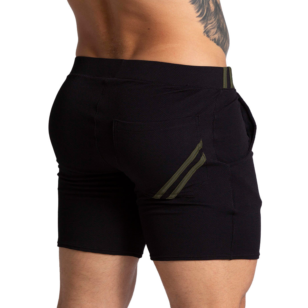 F FETISH GREEN SHORT - Men's black shorts