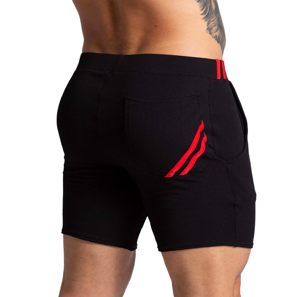 F FETISH RED SHORT - Men's black shorts