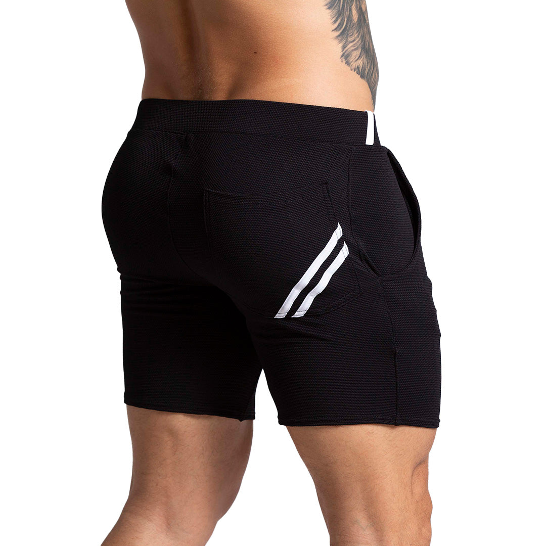 F FETISH WHITE SHORT - Men's black shorts