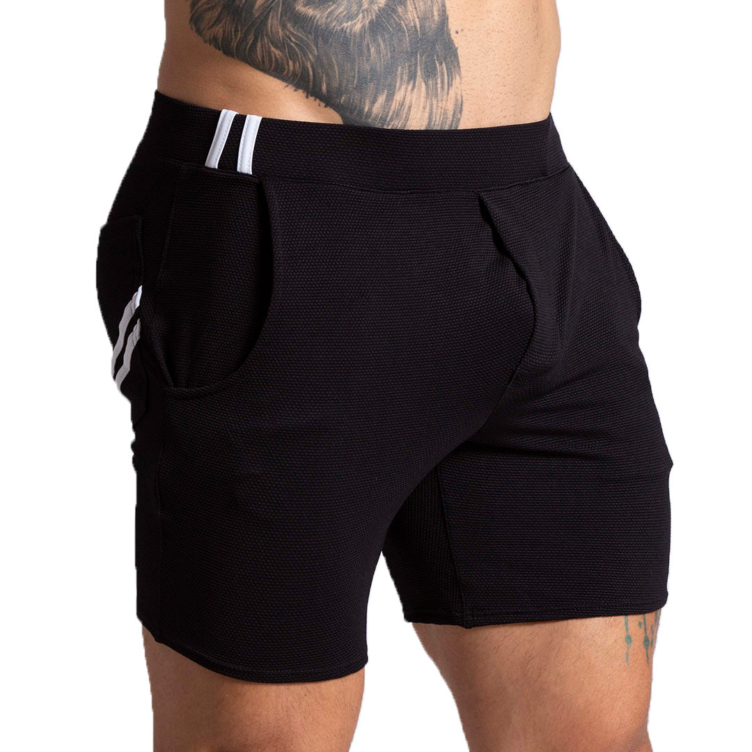 F FETISH WHITE SHORT - Men's black shorts