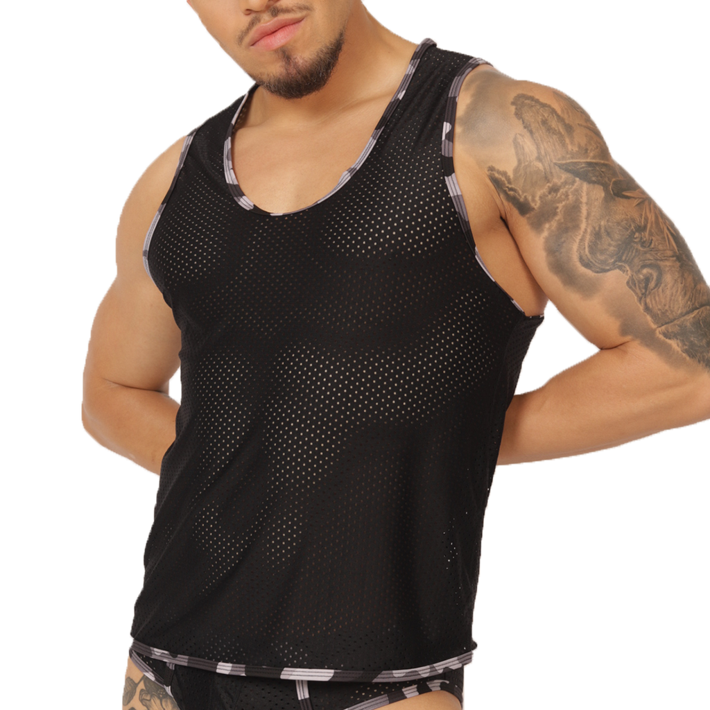 Gigo Feeling Black Tank - DealByEthan.gay loves Gigo Underwear