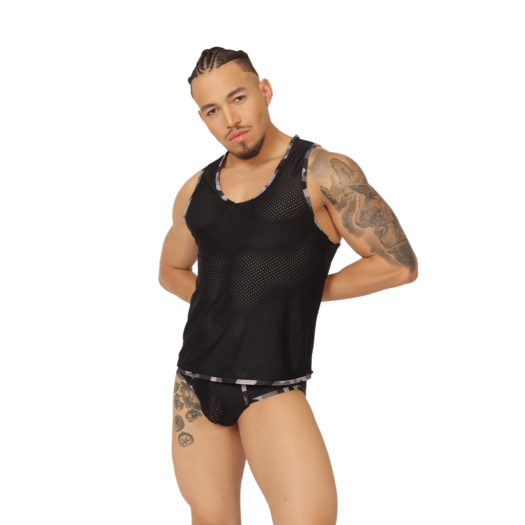 Gigo Feeling Black Tank - DealByEthan.gay loves Gigo Underwear