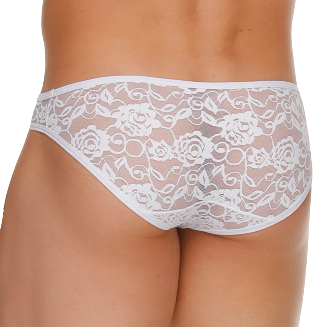 FEMALE WHITE BRIEF - Men's white lace brief