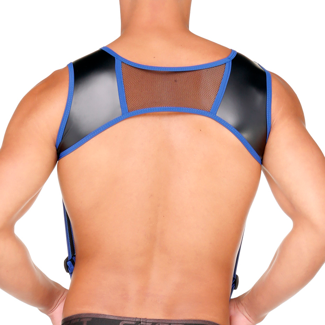 FETISH BLUE HARNESS - Sexy black harness for men