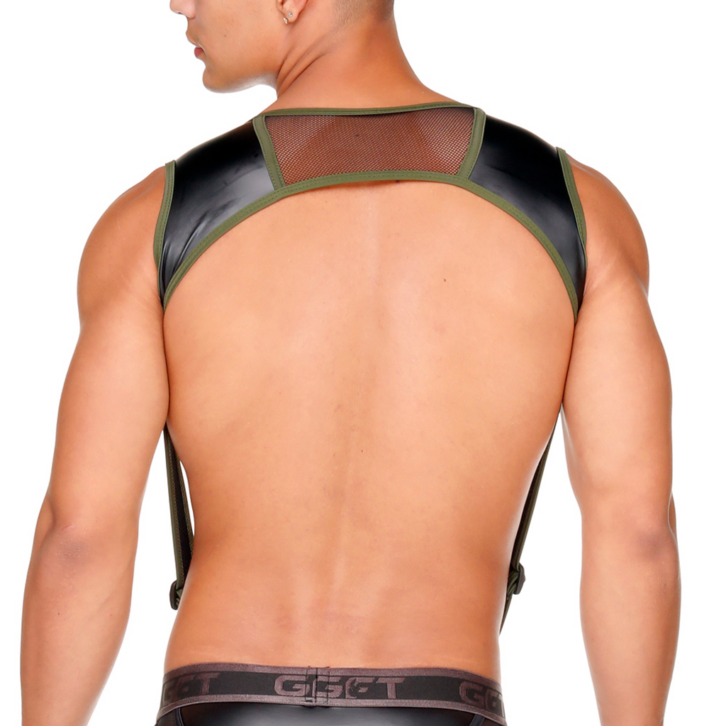 FETISH GREEN HARNESS - Sexy black harness for men