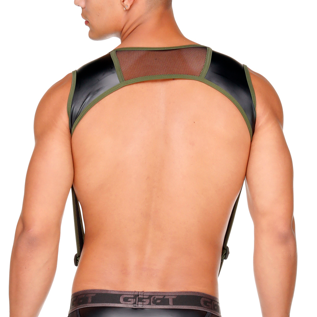 FETISH GREEN HARNESS - Sexy black harness for men
