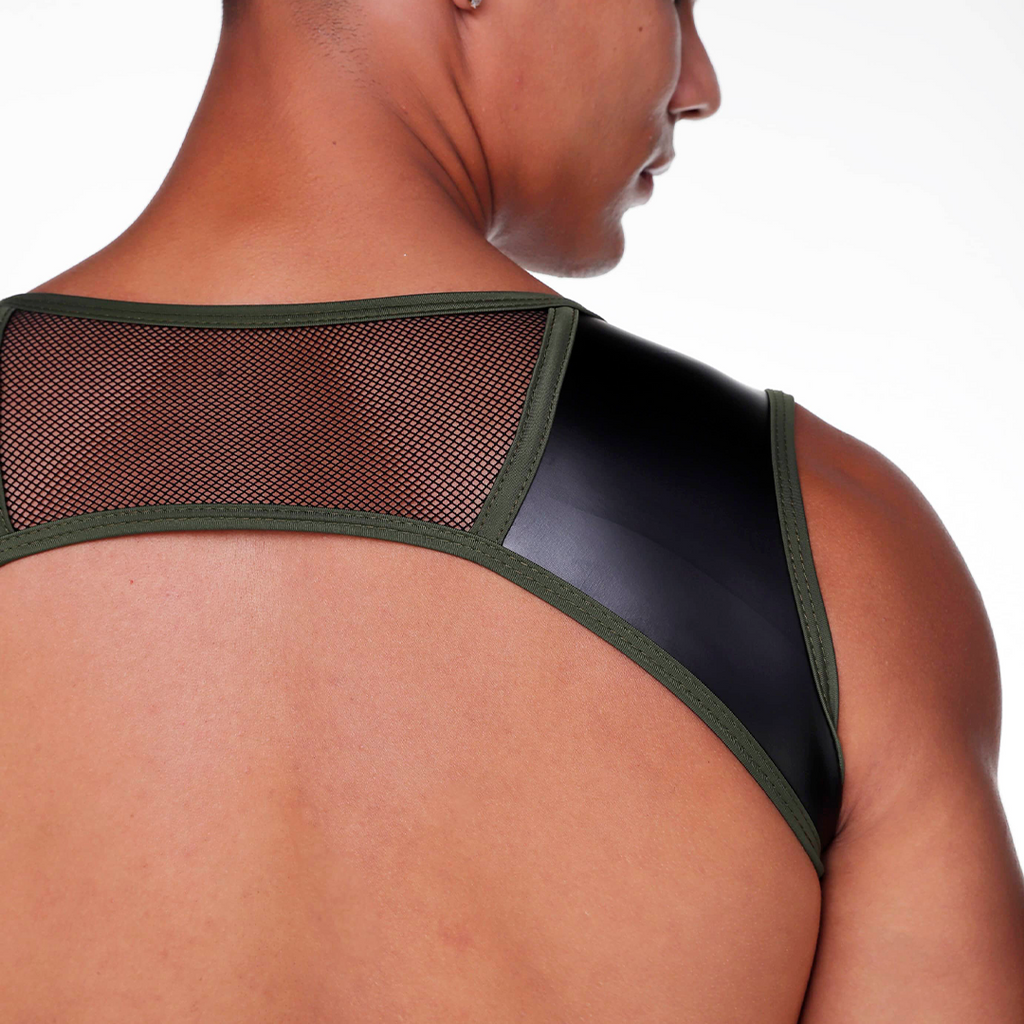 FETISH GREEN HARNESS - Sexy black harness for men