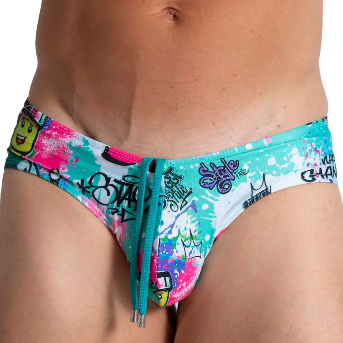FIGURE SWIM BRIEF - Men's printed swimsuit thong