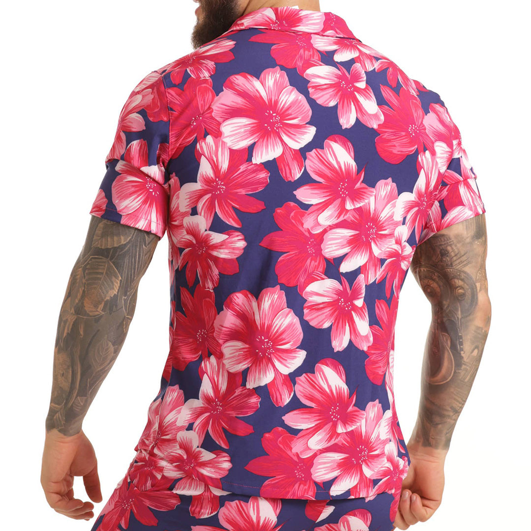 Gigo Flowers Fucshia Shirt - DealByEthan.gay loves Gigo Underwear