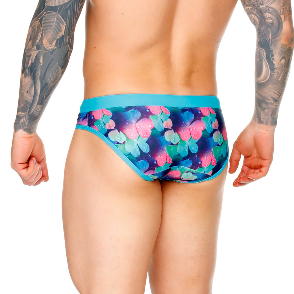 FLOWERS SWIM BRIEF - Men's printed swimsuit thong