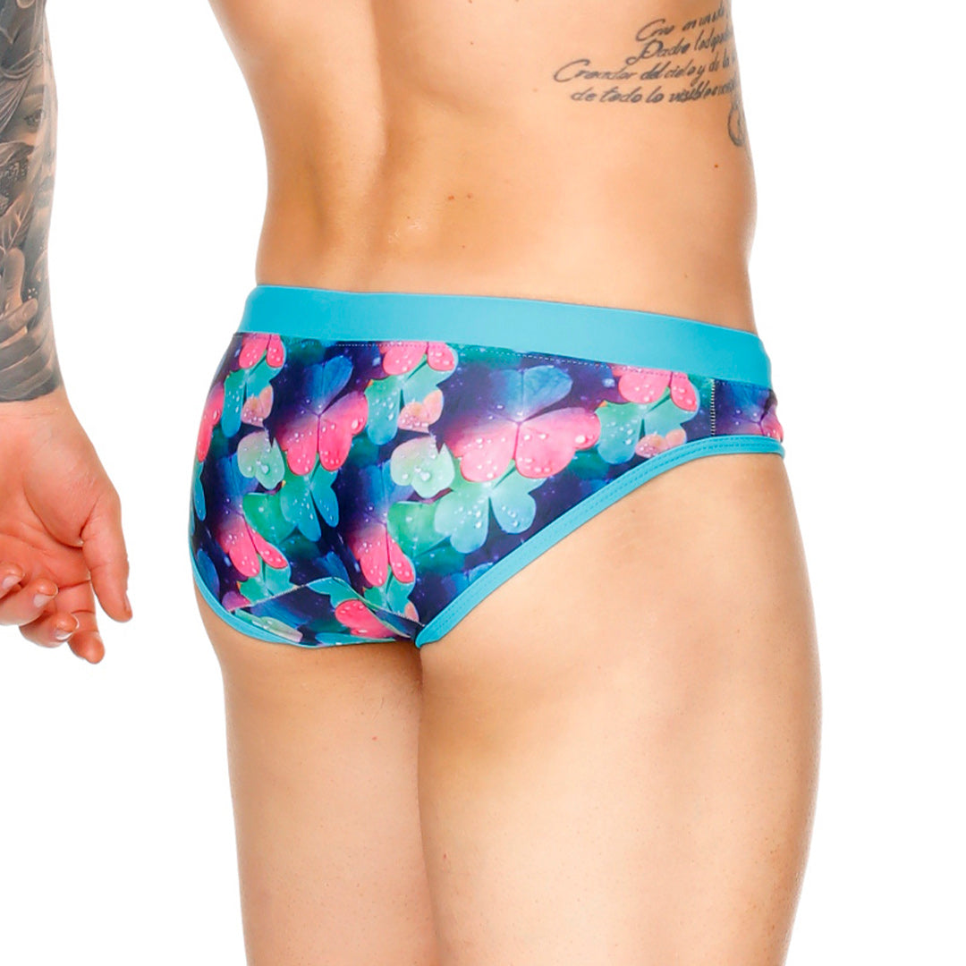 FLOWERS SWIM BRIEF - Men's printed swimsuit thong
